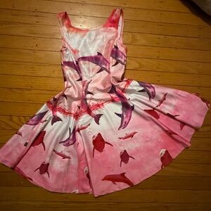 Zara Terez Pink and Purple Dolphin Kids skater Dress large